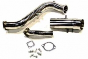 Down Pipe + Dump Pipe Fitment For 93 to 98 Toyota Supra 2JZ-GTE 3.0L 