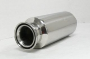 Universal Muffler Howitzer With Double Rolled Out Tip HF06 HF4 