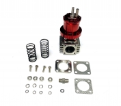 Red Universal Wastegate Intimidator 38mm With 4 Bolts Flange 