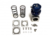 Blue Stainless Universal Wastegate Intimidator 50mm With 4 Bolts Flange 