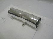 Universal Aluminum Tube 15 Degree Bend W/ 3 Nipples (1.75